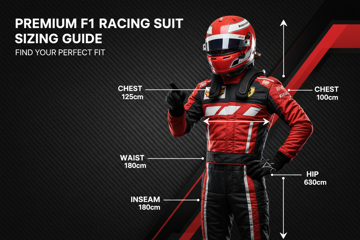 How to Measure & Choose the Right Size F1 RACING SUIT for the Perfect Fit