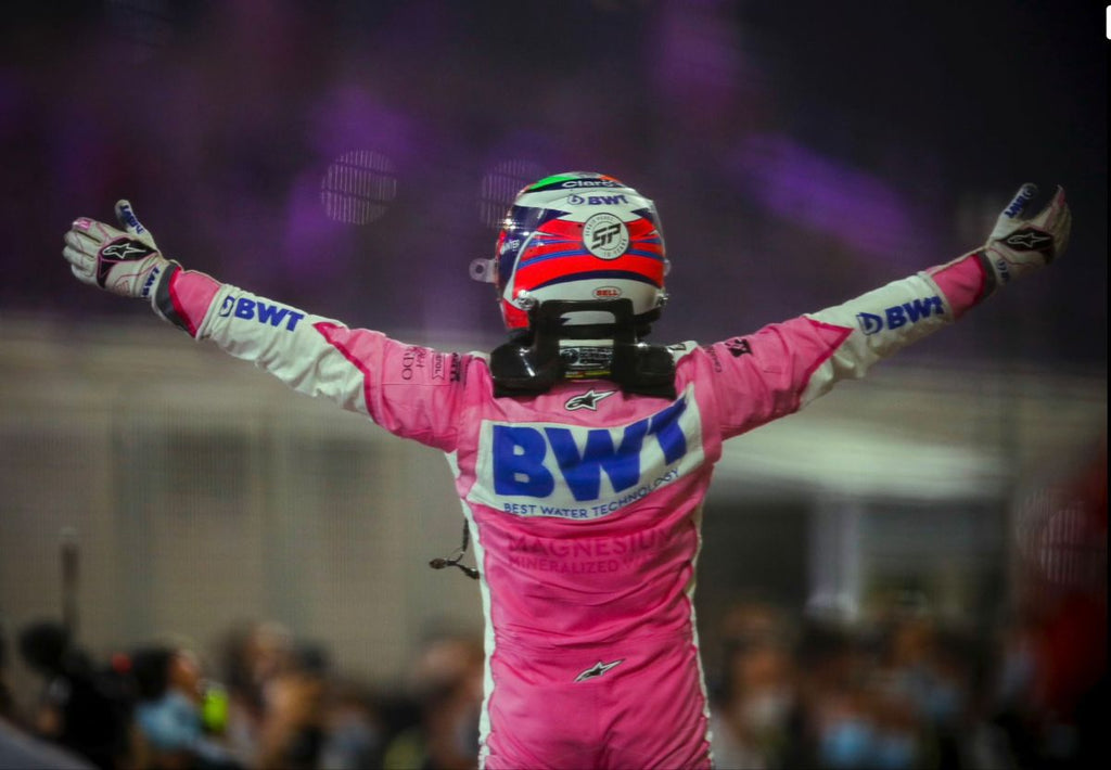 Sergio Perez 2020 F1 Racing Suit Team BWT Racing Point