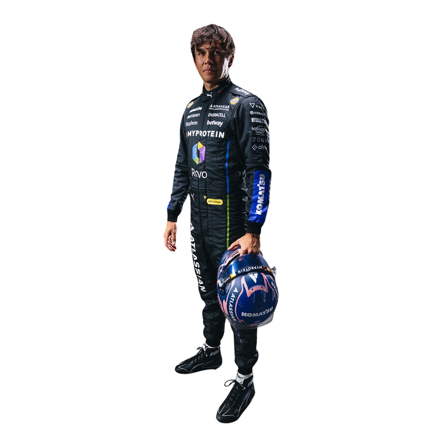 2025 F1 Racing Costume Worn By Carlos Sainz and Alenaxder Albon Las Vegas GP