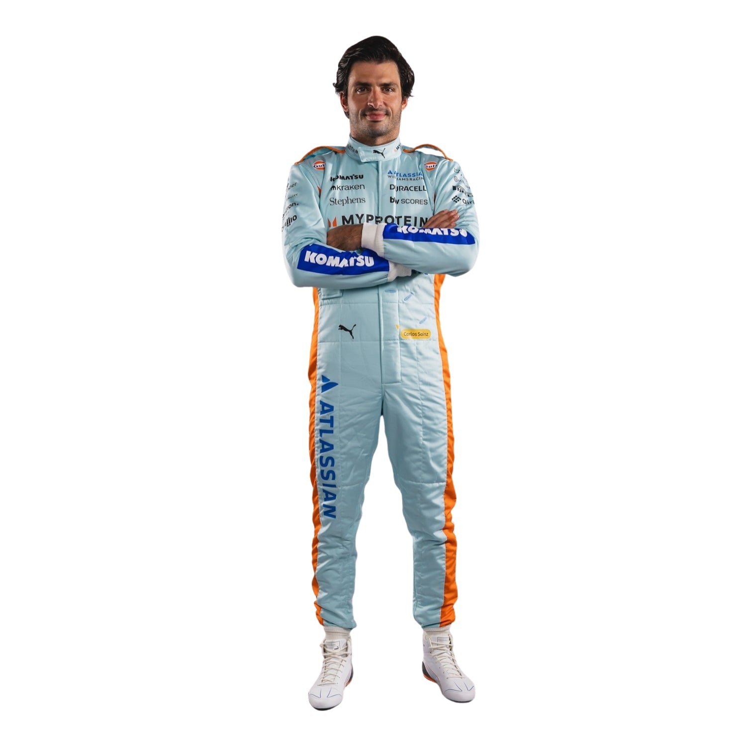 2025 F1 Racing Costume Worn By Carlos Sainz and Alenaxder Albon Sao Paul GP