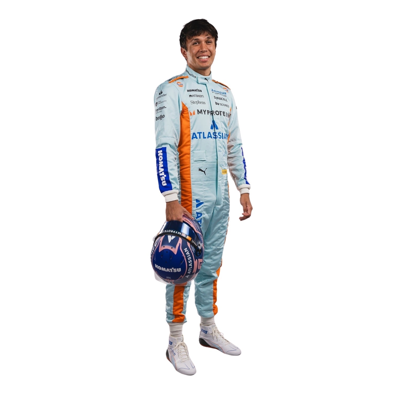 2025 F1 Racing Costume Worn By Carlos Sainz and Alenaxder Albon Sao Paul GP