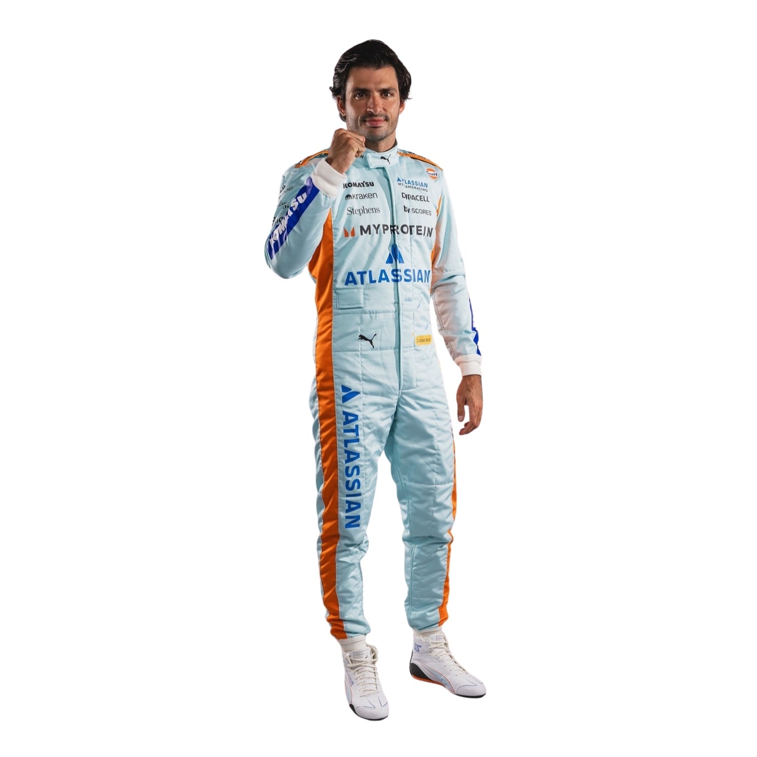 2025 F1 Racing Costume Worn By Carlos Sainz and Alenaxder Albon Sao Paul GP