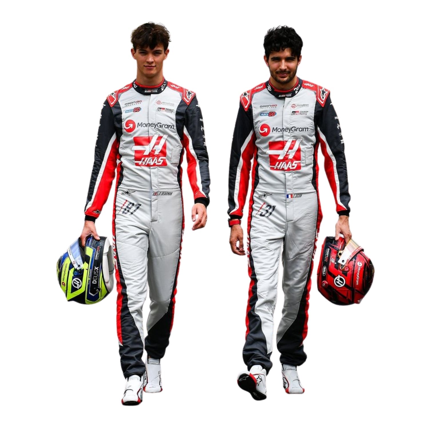 2025 F1 Racing Costume Worn By Esteban Ocon And Oliver Bearman 200th race look Canadian GP