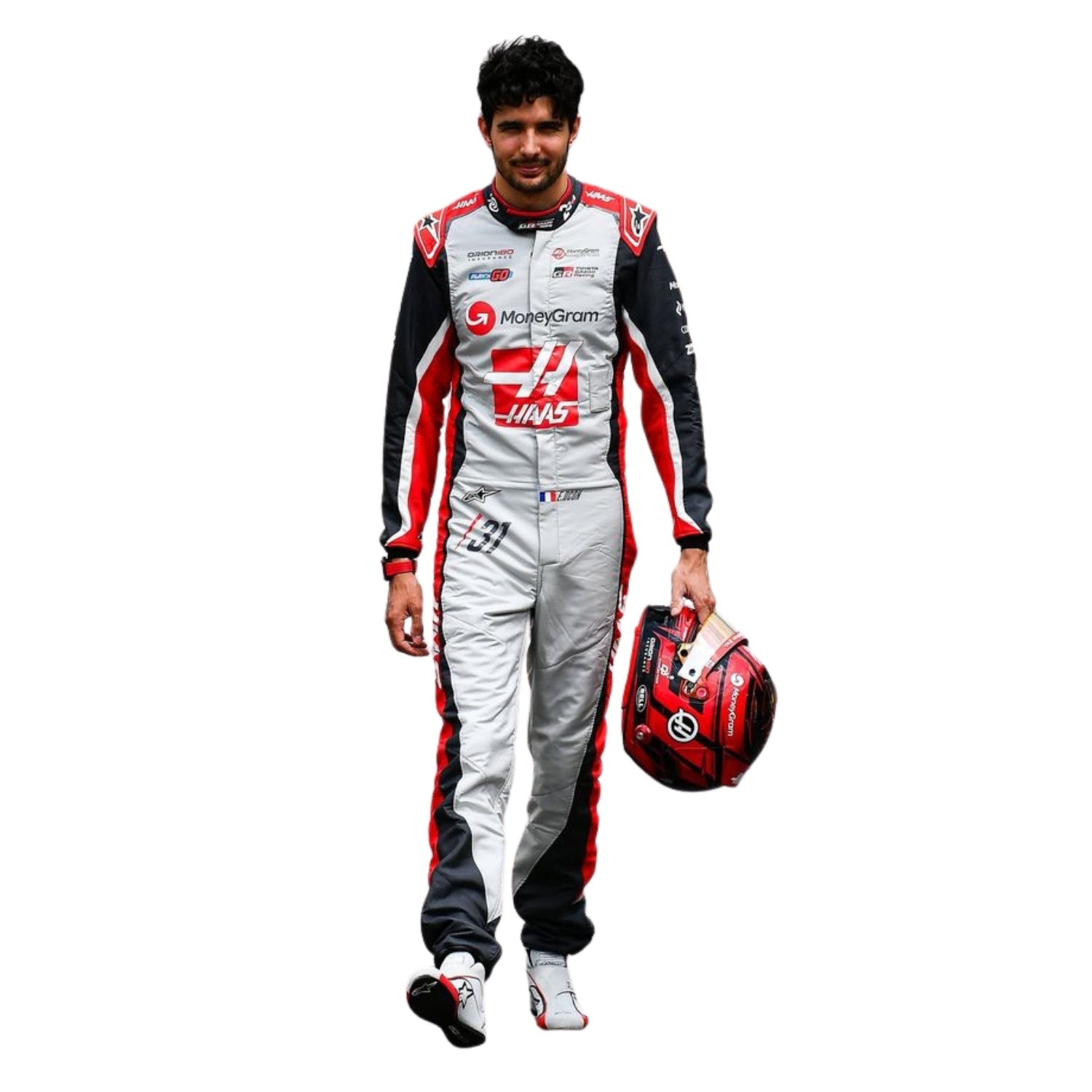 2025 F1 Racing Costume Worn By Esteban Ocon And Oliver Bearman 200th race look Canadian GP
