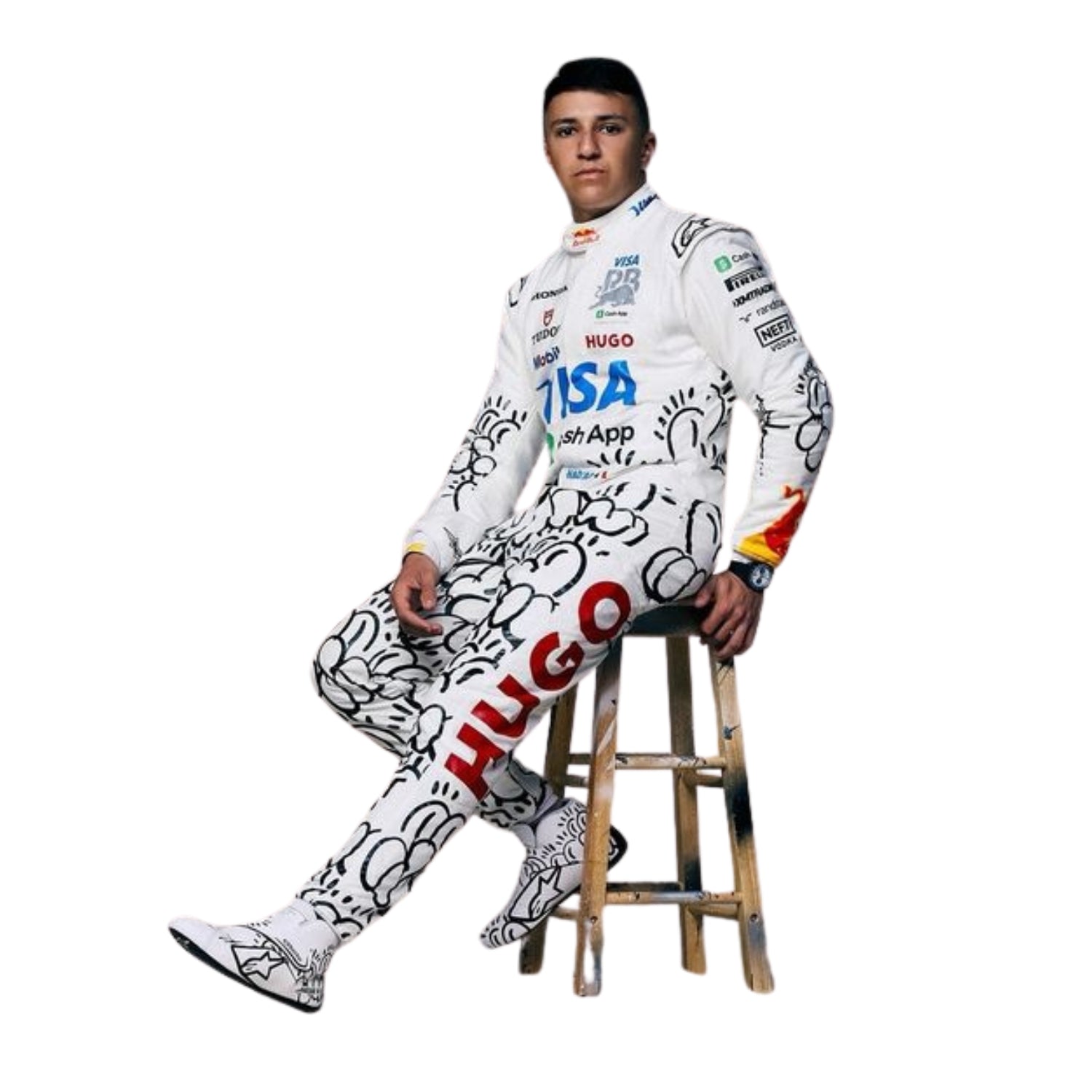2025 F1 Racing Costume Worn By Isack Hadjar and Liam Lawson British GP