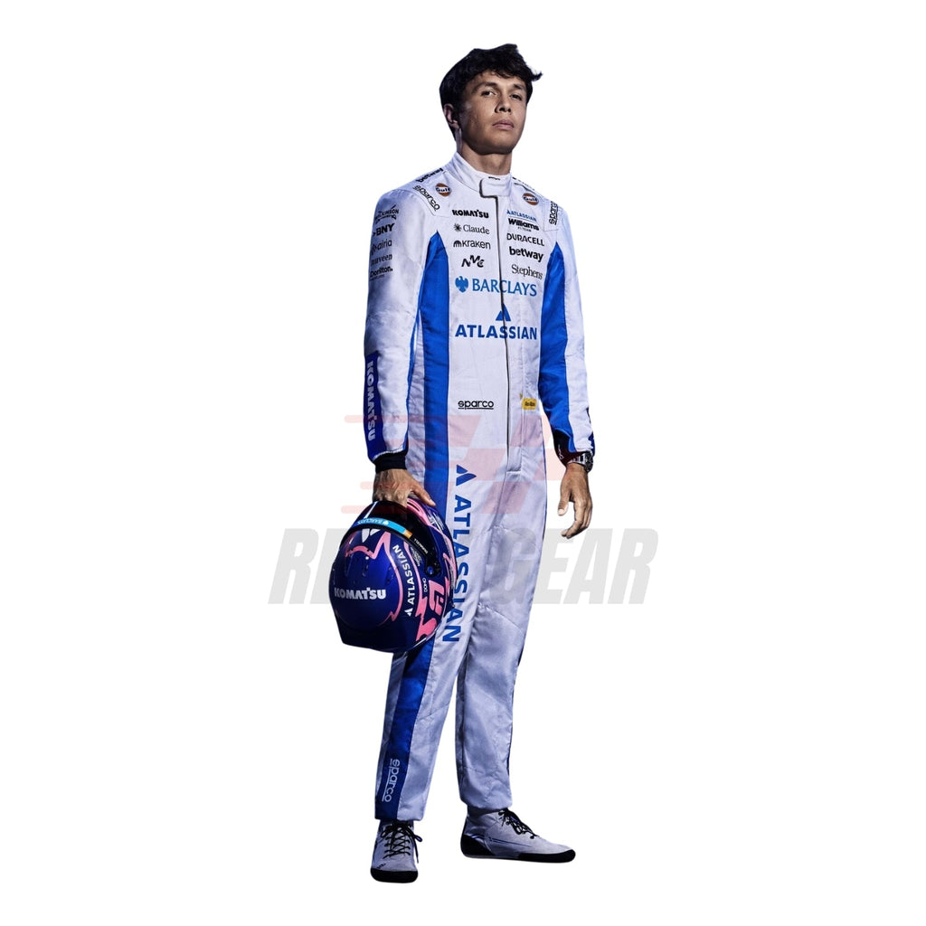 Alexander Albon wearing 2026 F1 racing costume front look