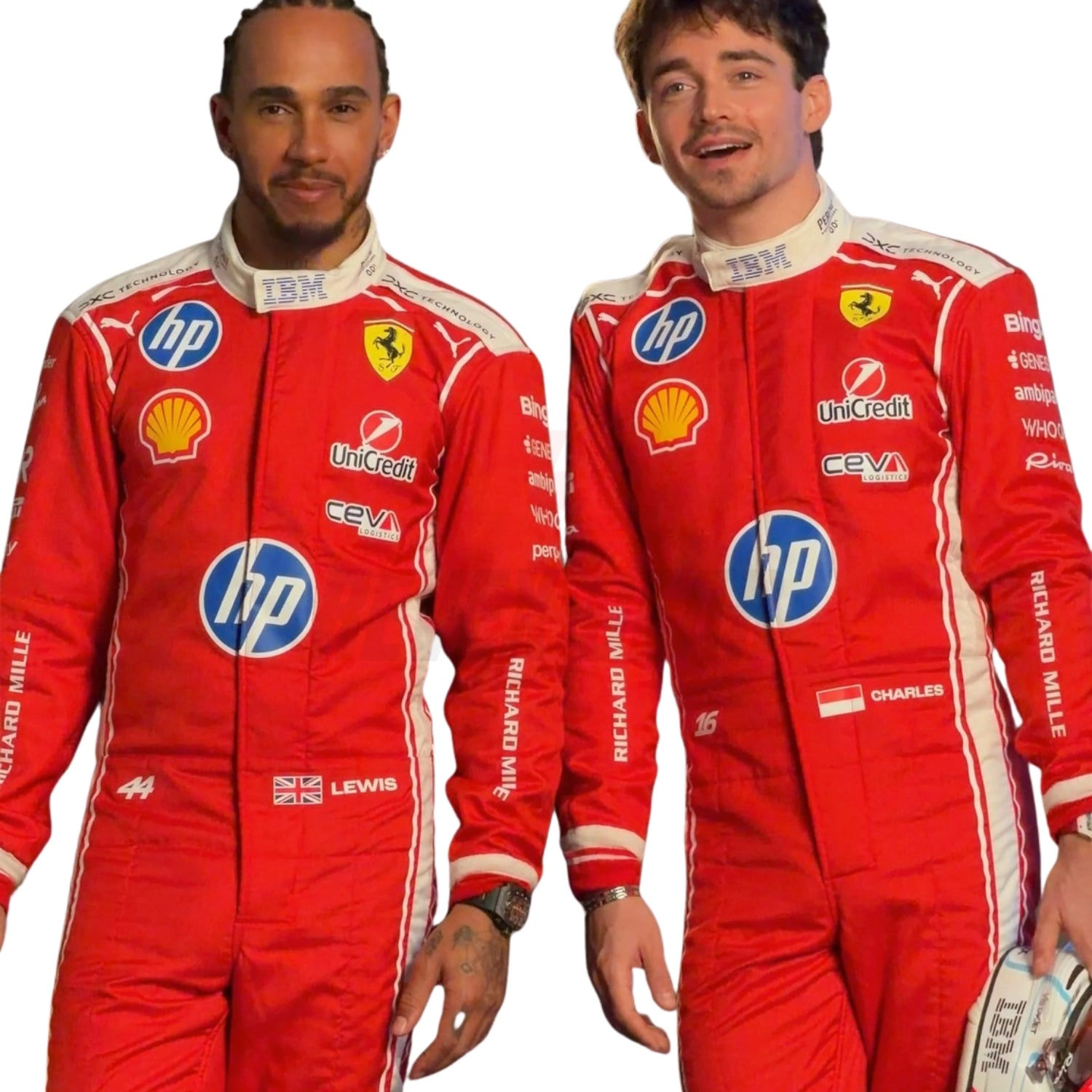 2026 F1 Racing Costume Worn by Charles Leclerc & Lewis Hamilton