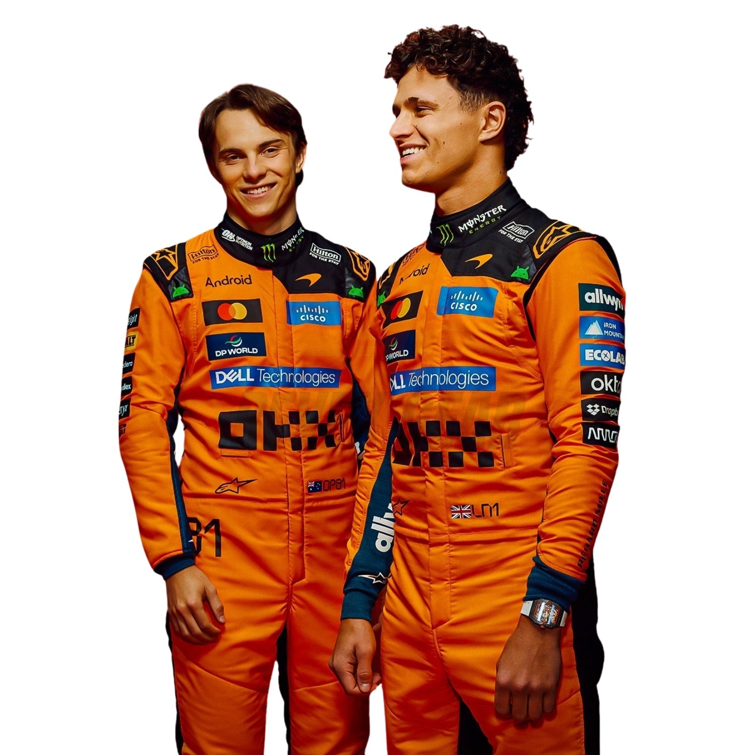 2026 F1 Racing Costume Worn by Lando Norris & Oscar Piastri