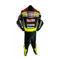 Black Aprilia Motorbike Racing Leather Suit