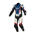 Aprilia Blue and Black Motorcycle Racing Leather Suit