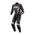 Black Aprilia RSV4 Motorcycle Race Leather Suit