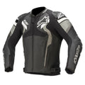 Atem V4 Motorbike Leather Jacket Black Gray White