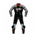 Aprilia 91 Black and Gray Motorcycle Leather Racing Suit