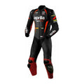 Aprilia Motorcycle Racing Leather Suit – Black and Red Edition
