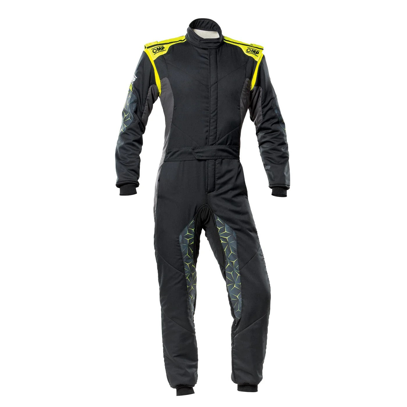 Black OMP TECNICA HYBRID Racing Suit