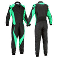 Black / Teal Go-Kart Car Racing Costume