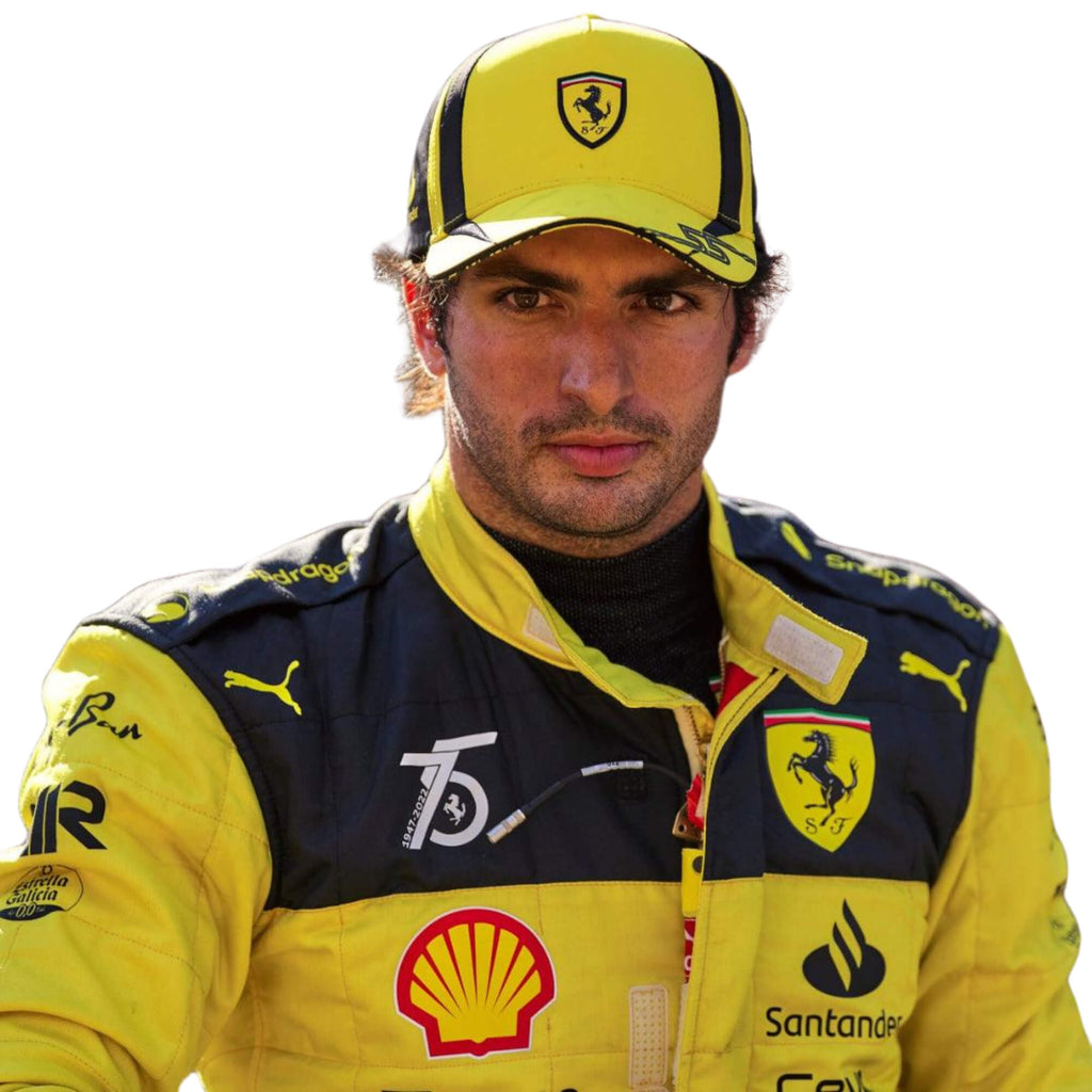 Carlos Sainz 2022 75th Anniversary F1 Racing Suit Team Ferrari