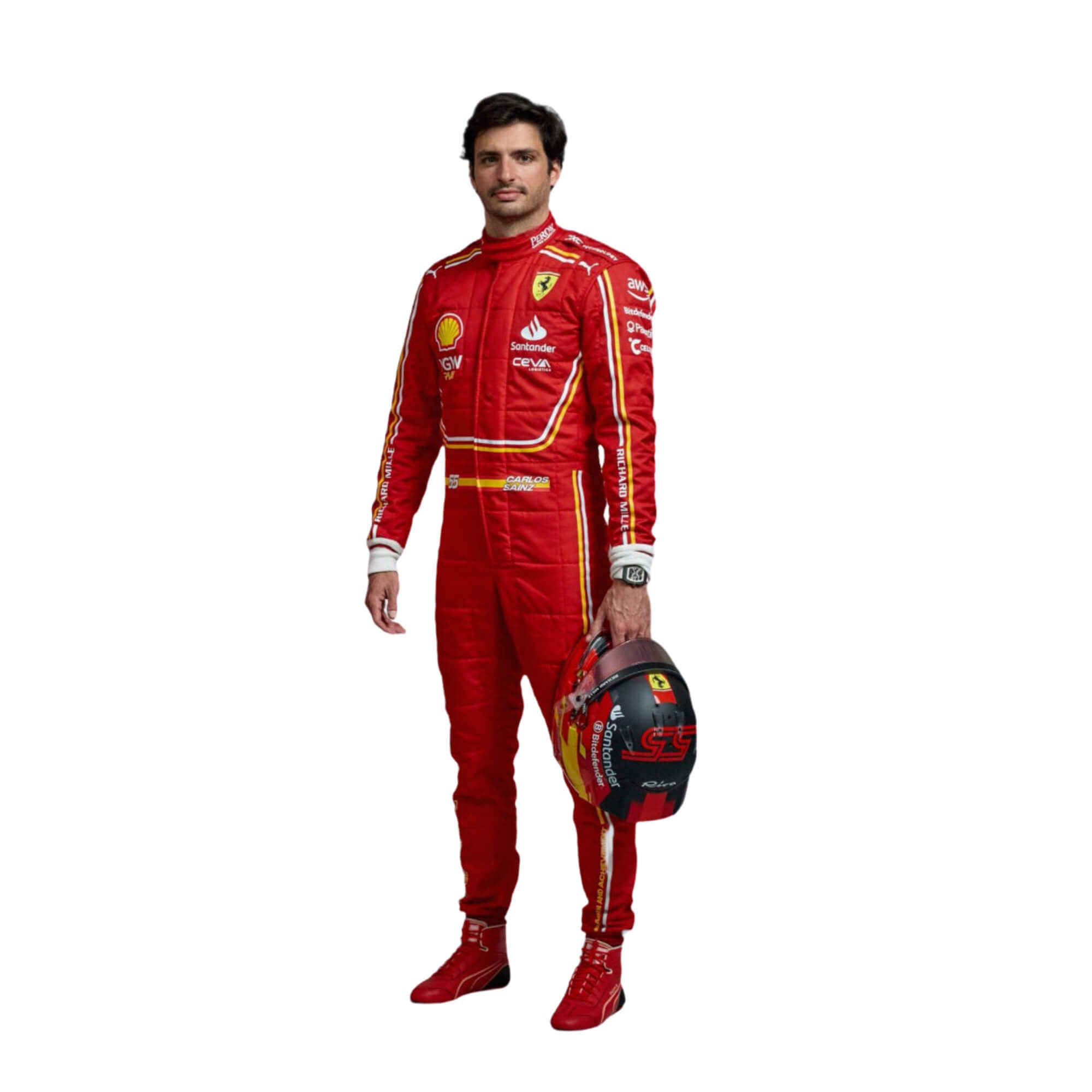 2024 F1 Racing Costume Worn by Charles Leclerc & Carlos Sainz Jr.