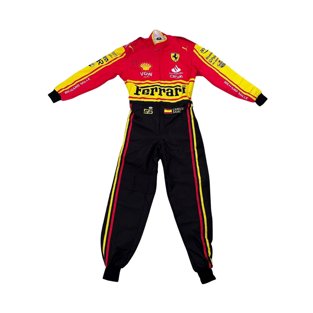 Carlos Sainz Jr 2023 Monza Special Edition F1 Racing Suit Team Ferrari