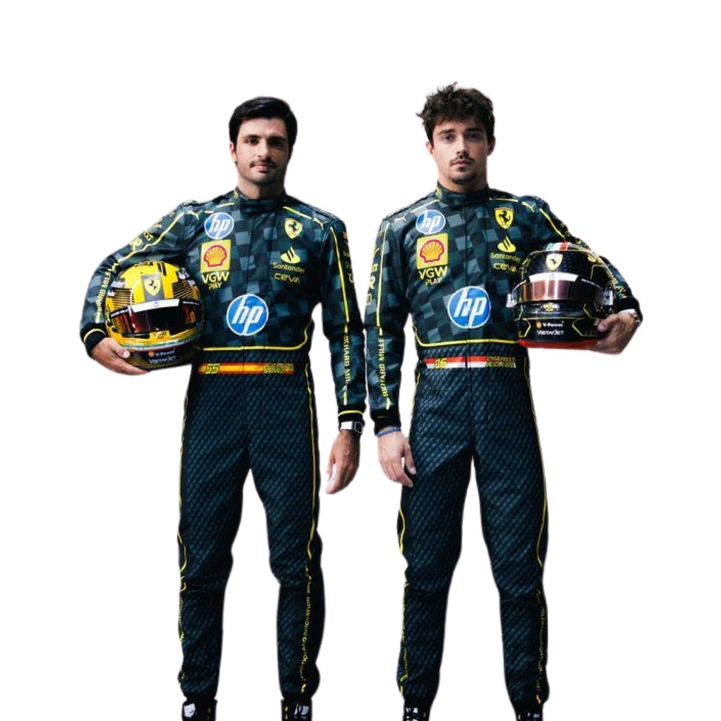F1 Racing Costume Worn by Charles Leclerc & Carlos Sainz Jr. – 2024 HP Italy GP
