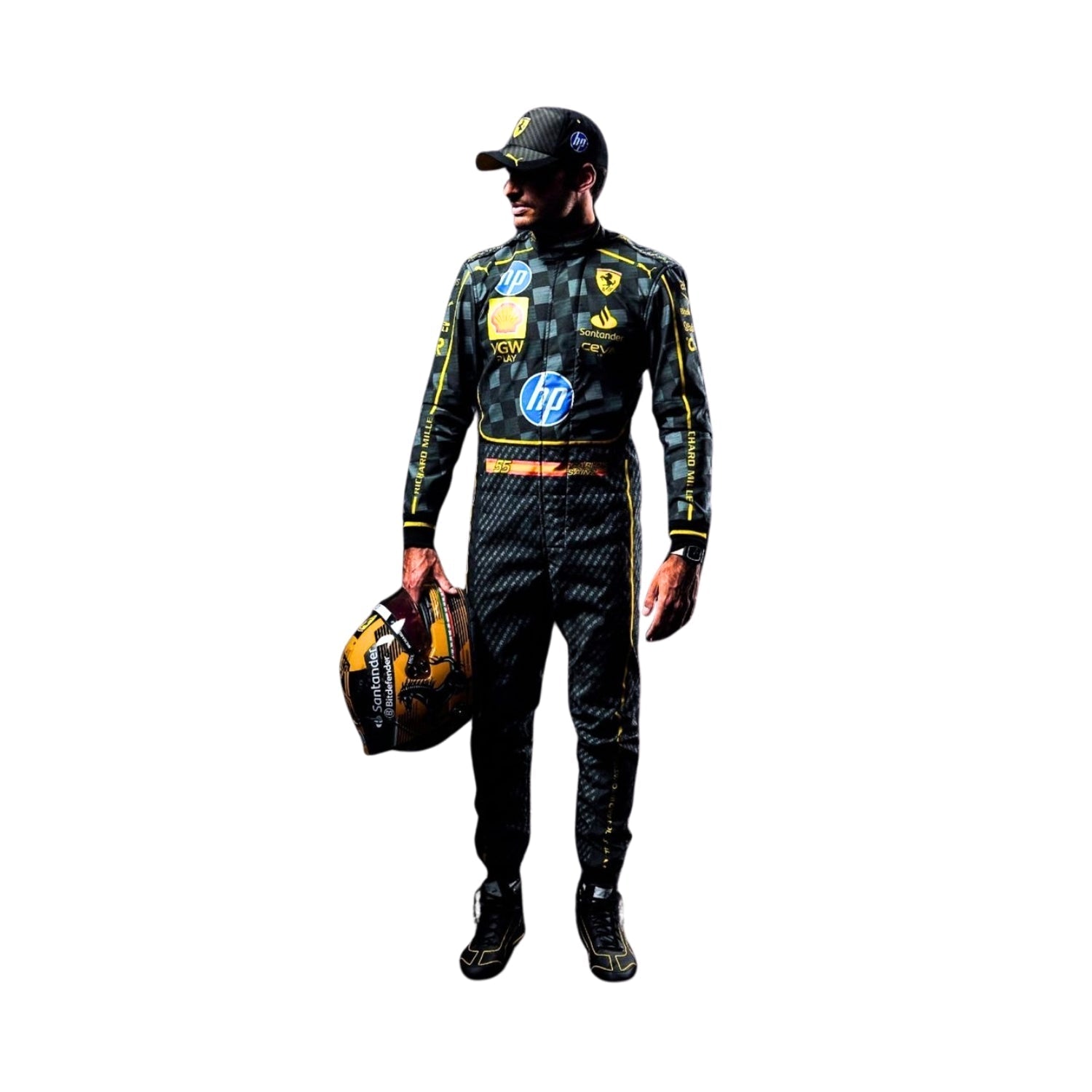 2024 F1 Racing Costume Worn by Charles Leclerc & Carlos Sainz Jr. – HP Italy GP