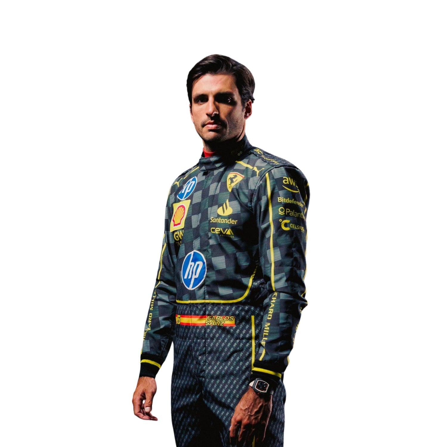Carlos Sainz Jr 2024 HP Italy GP F1 Racing Suit