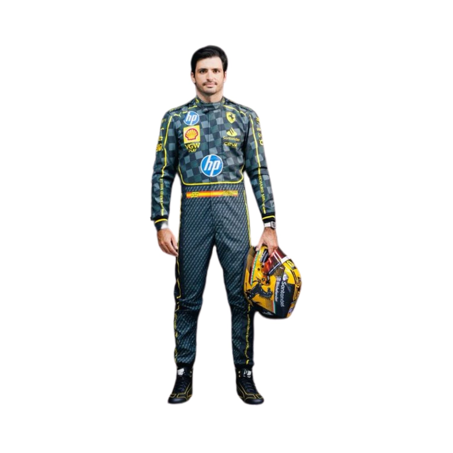 F1 Racing Costume Worn by Charles Leclerc & Carlos Sainz Jr. – 2024 HP Italy GP