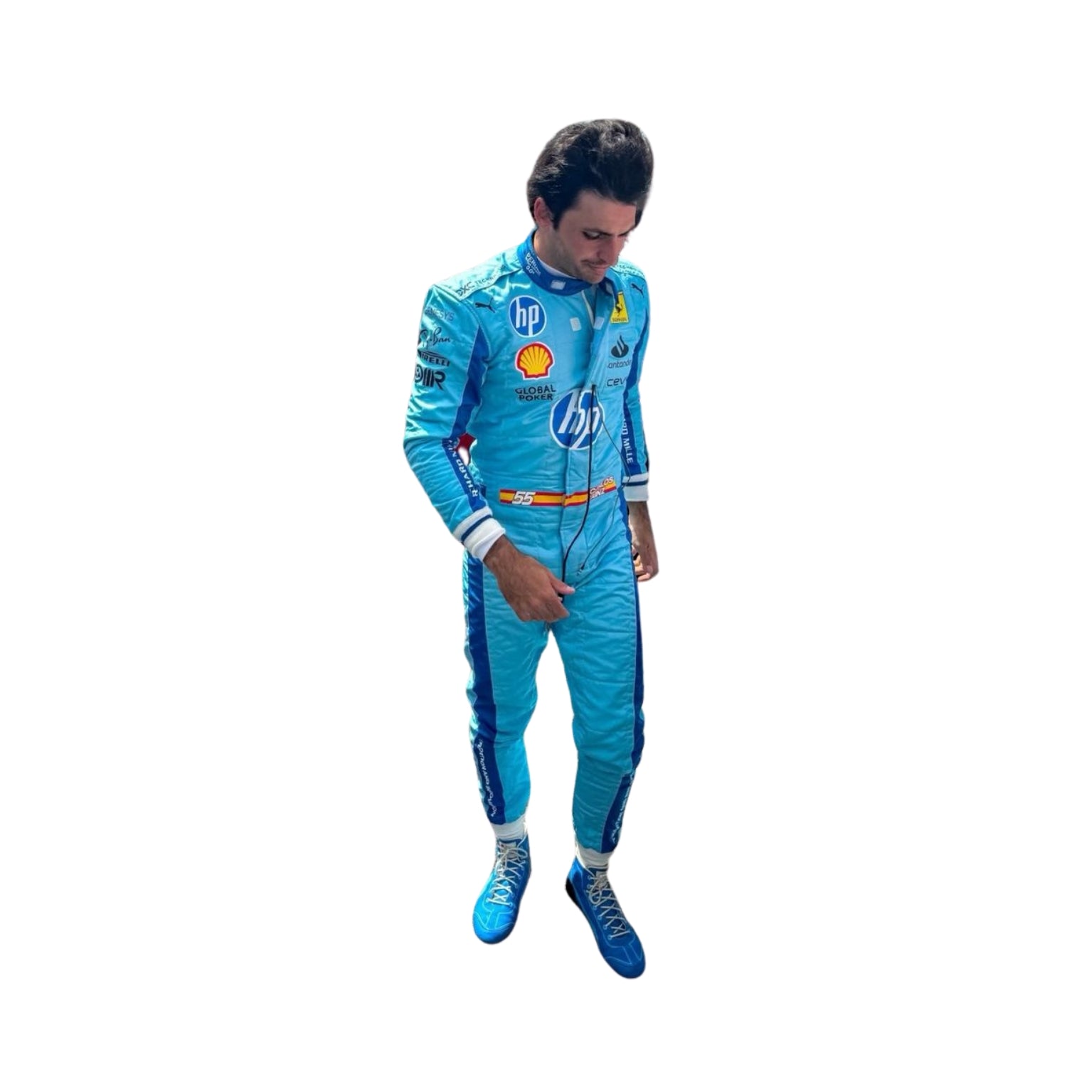 F1 Racing Costume Worn by Charles Leclerc & Carlos Sainz Jr. – 2024 Miami Grand Prix