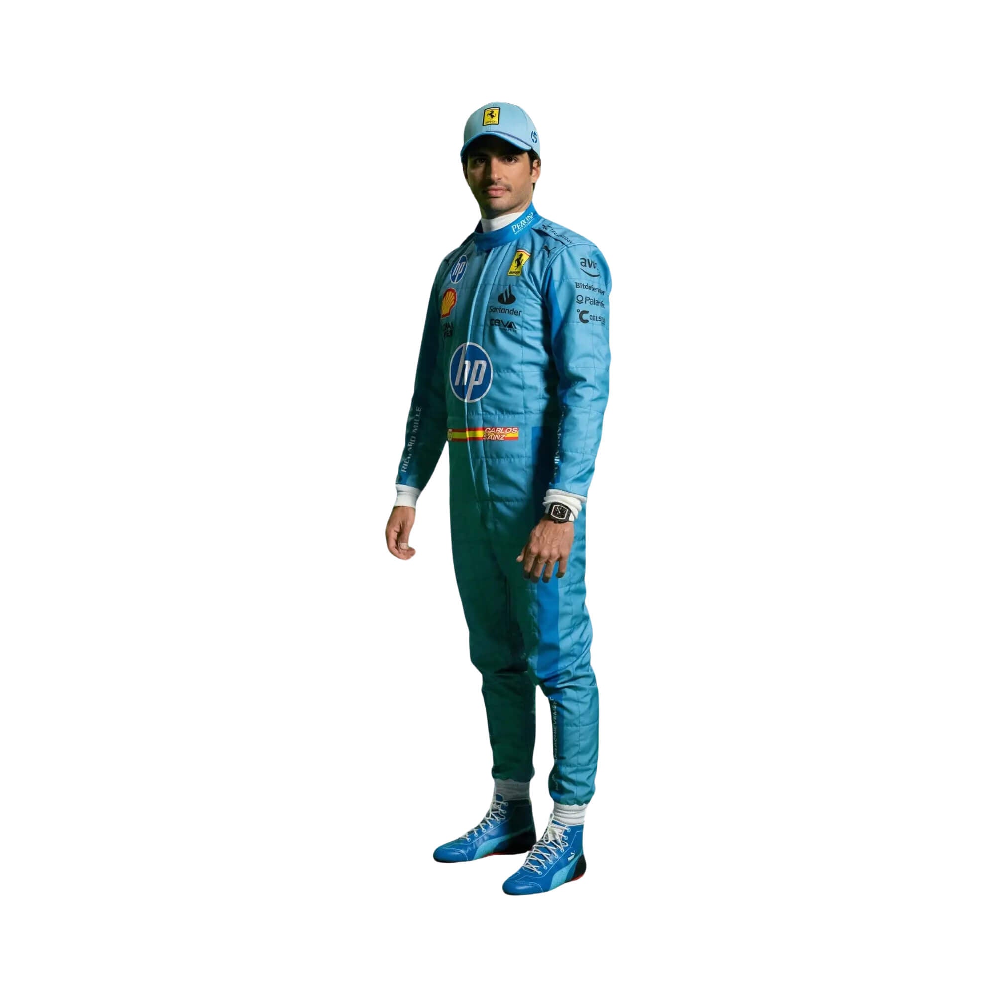 2024 F1 Racing Costume Worn by Charles Leclerc & Carlos Sainz Jr. – Miami Grand Prix