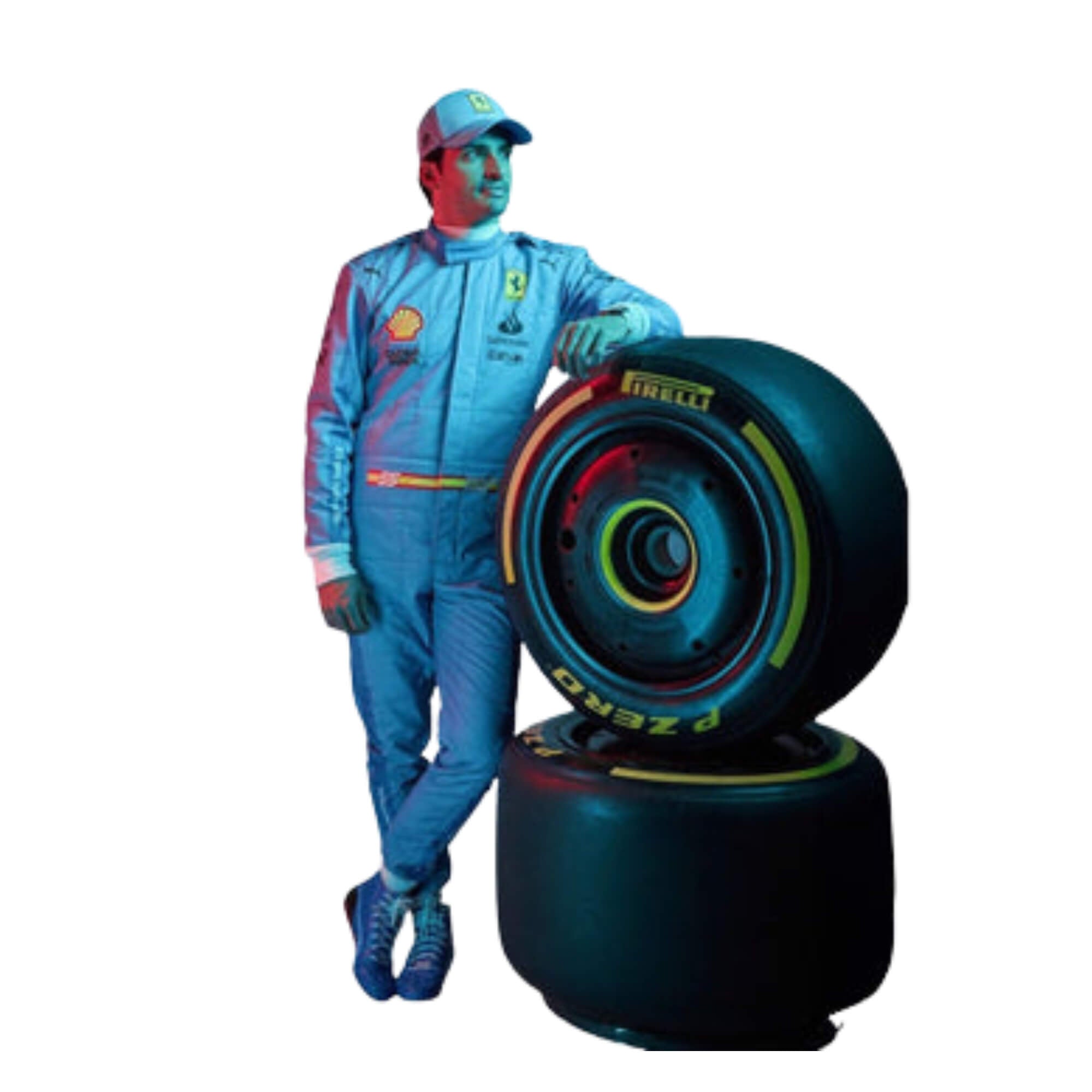 F1 Racing Costume Worn by Charles Leclerc & Carlos Sainz Jr. – 2024 Miami Grand Prix