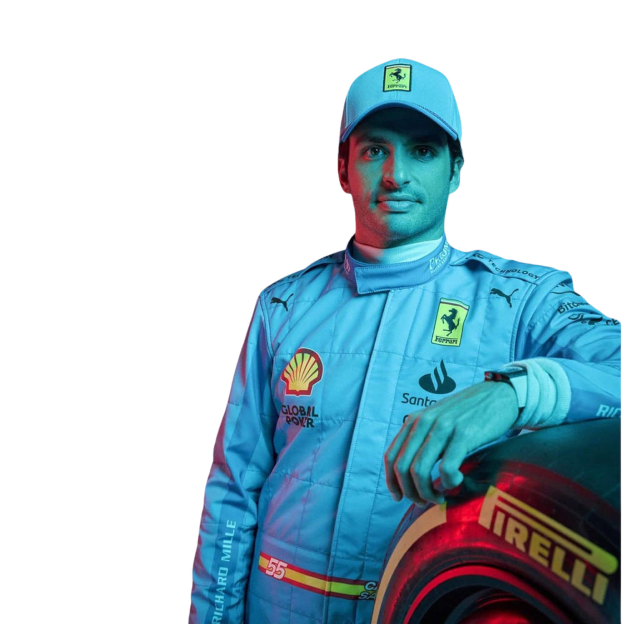 F1 Racing Costume Worn by Charles Leclerc & Carlos Sainz Jr. – 2024 Miami Grand Prix