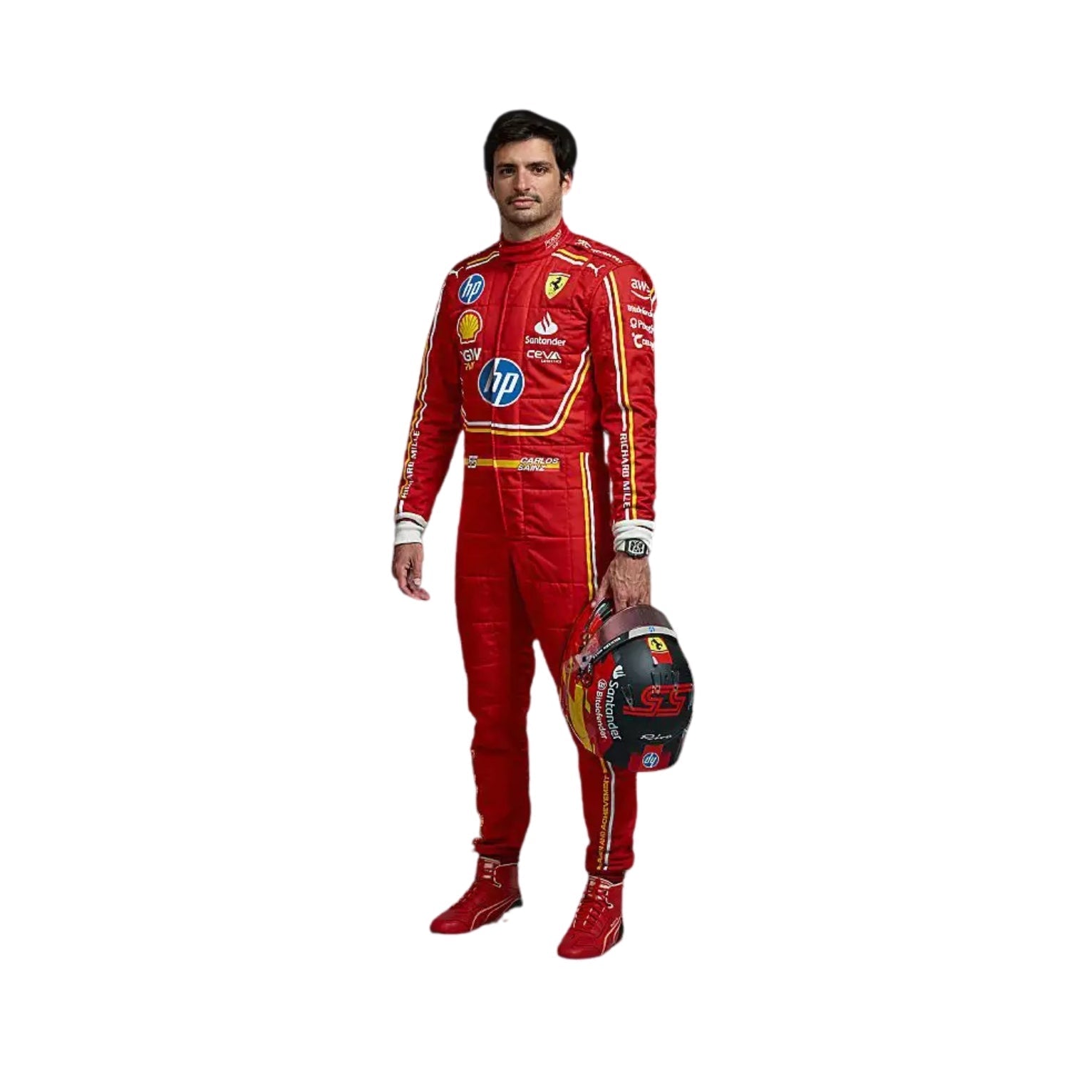 F1 Racing Costume Worn by Charles Leclerc & Carlos Sainz Jr. – 2024 HP Monaco GP