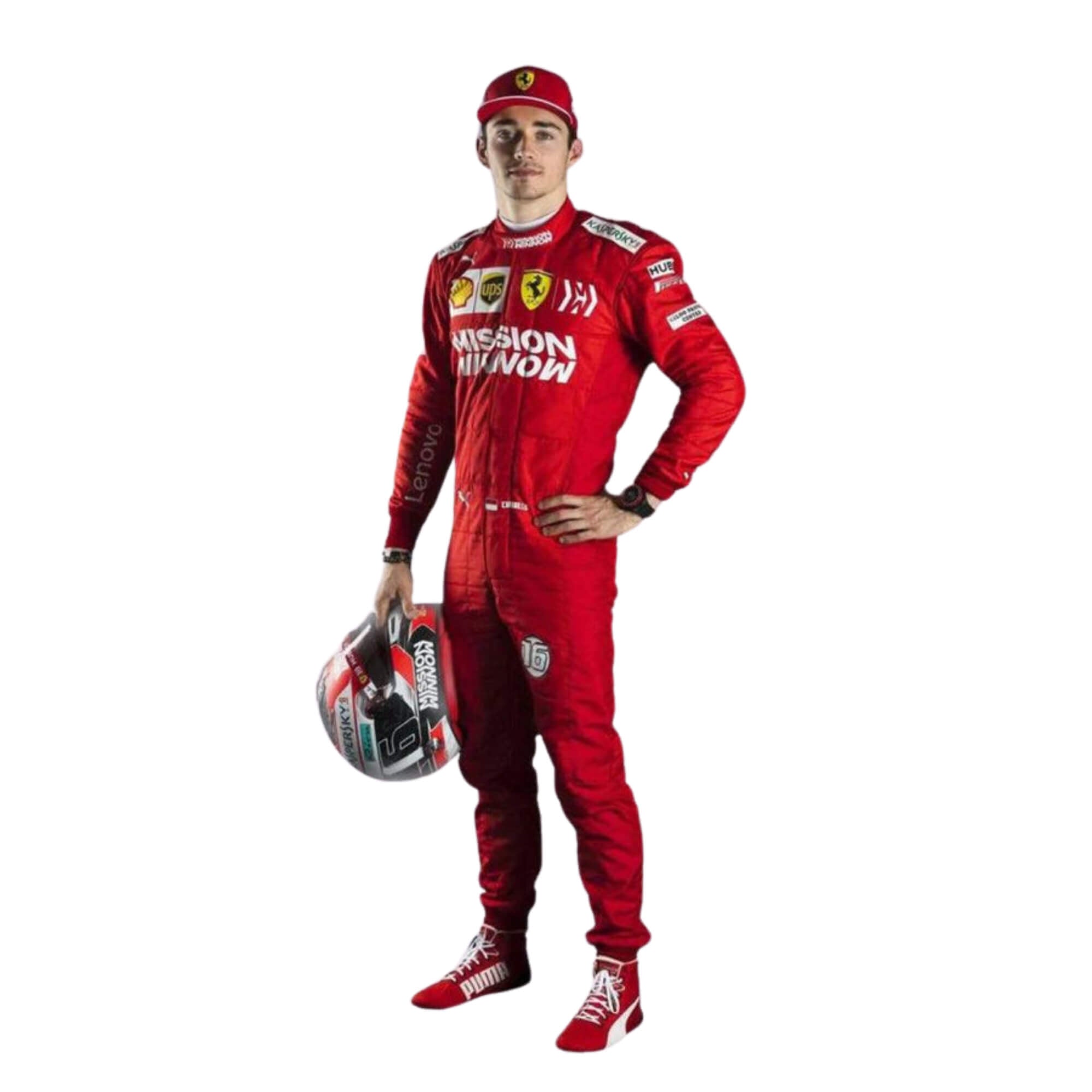 Charles Leclerc 2019 F1 Racing Suit Team Ferrari Mission Winnow