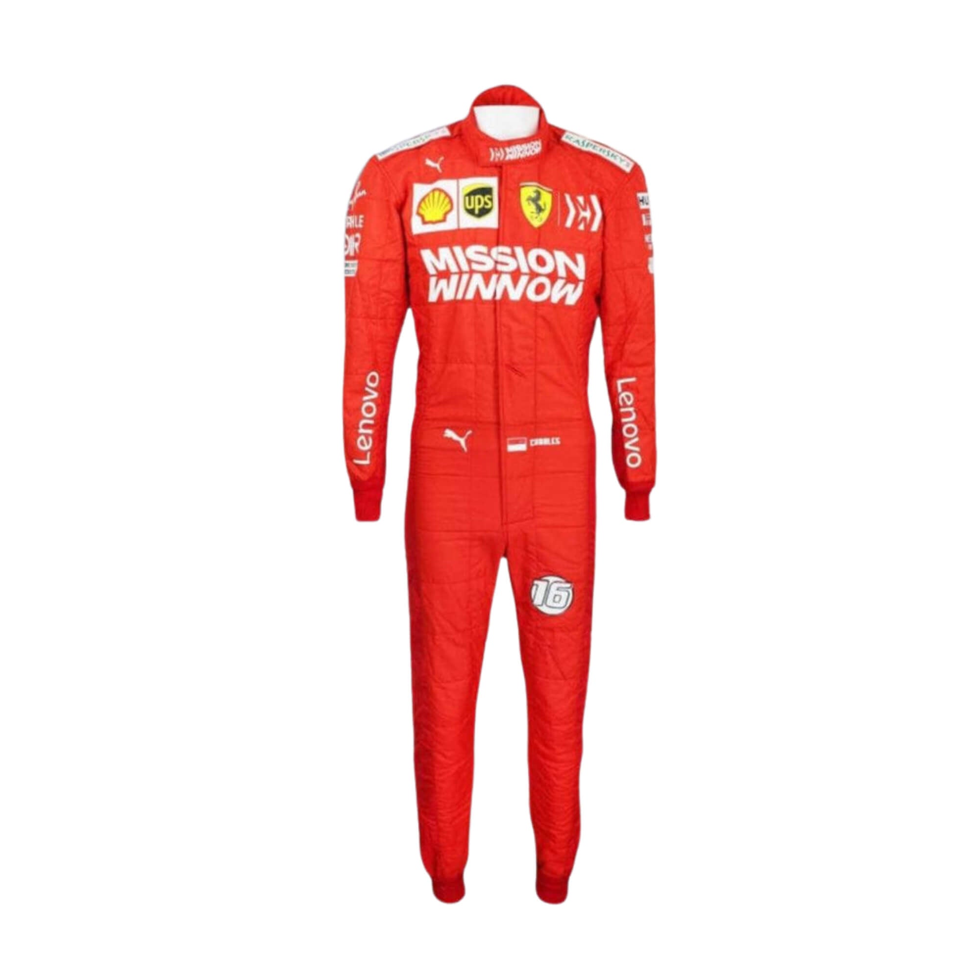 Charles Leclerc 2019 F1 Racing Suit Team Ferrari Mission Winnow