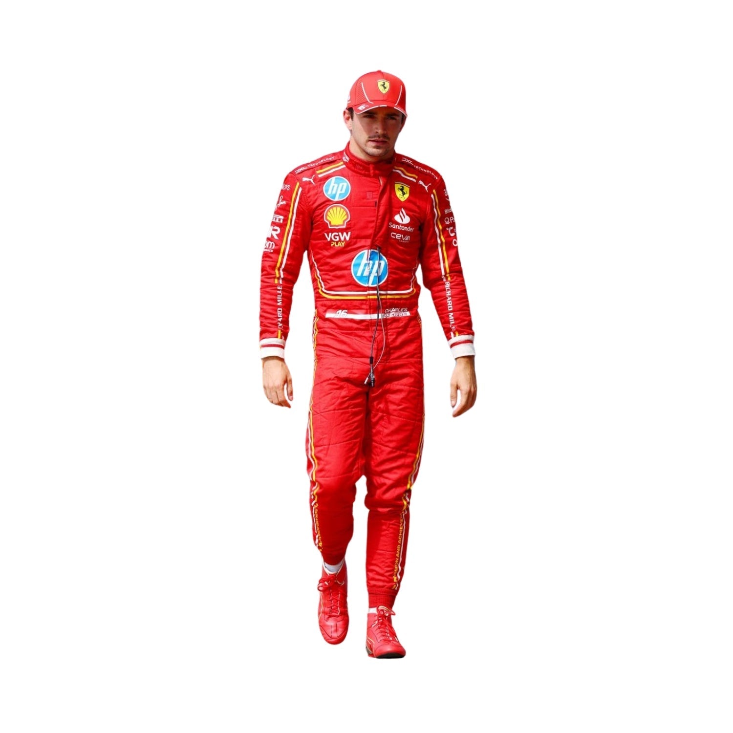 2024 F1 Racing Costume Worn by Charles Leclerc & Carlos Sainz Jr. – HP Monaco GP