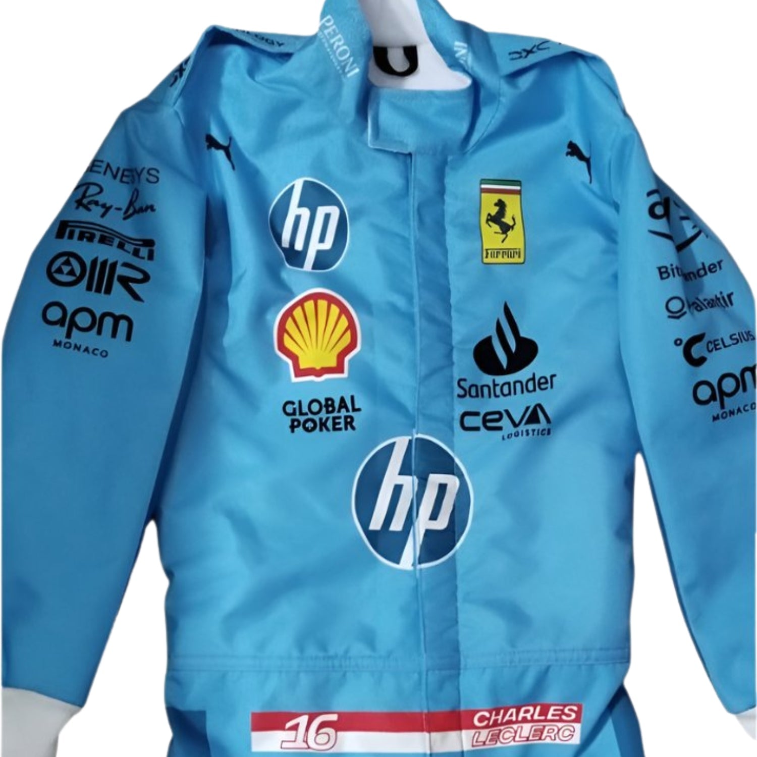 F1 Racing Costume Worn by Charles Leclerc & Carlos Sainz Jr. – 2024 Miami Grand Prix