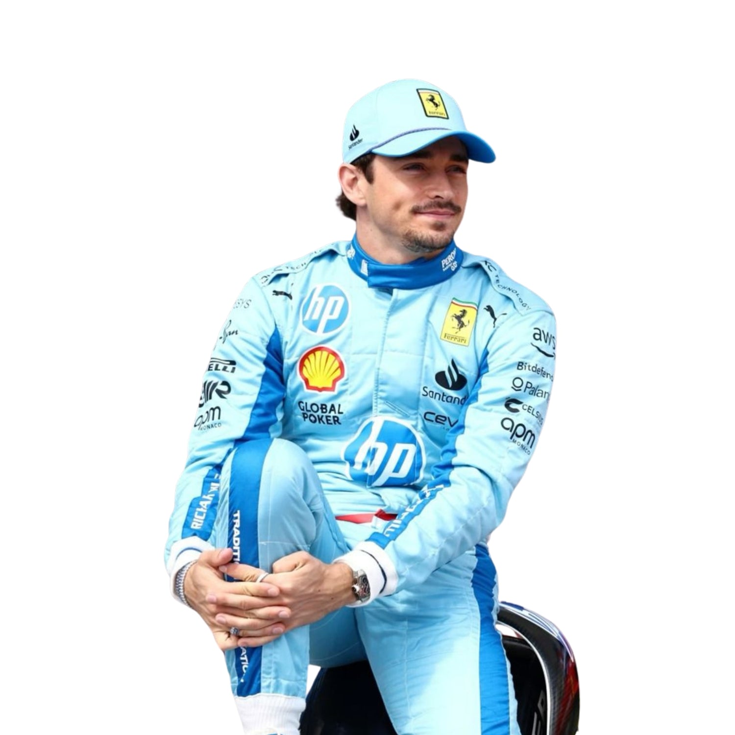 F1 Racing Costume Worn by Charles Leclerc & Carlos Sainz Jr. – 2024 Miami Grand Prix