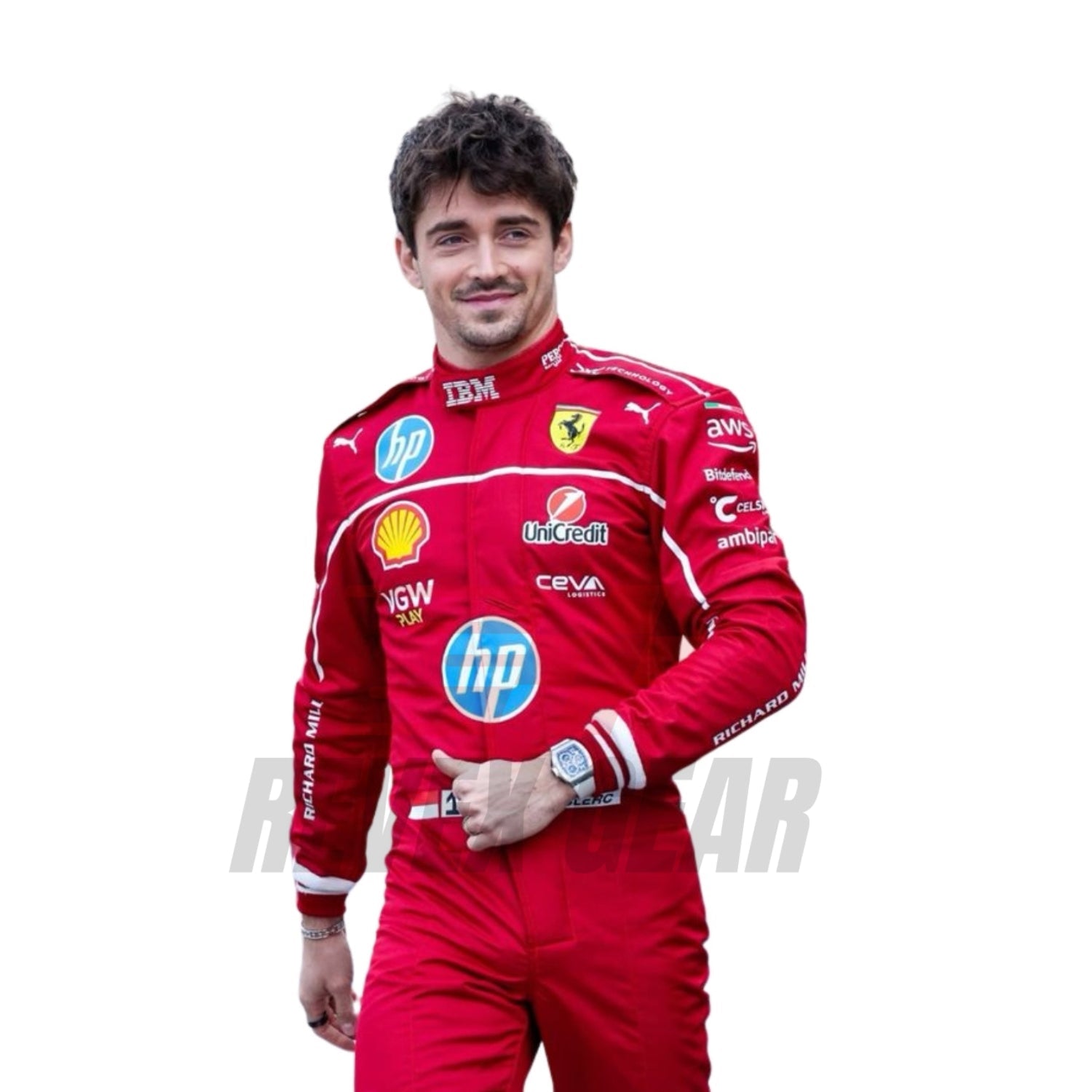 2025 F1 Racing Suit Worn by Charles Leclerc & Lewis Hamilton