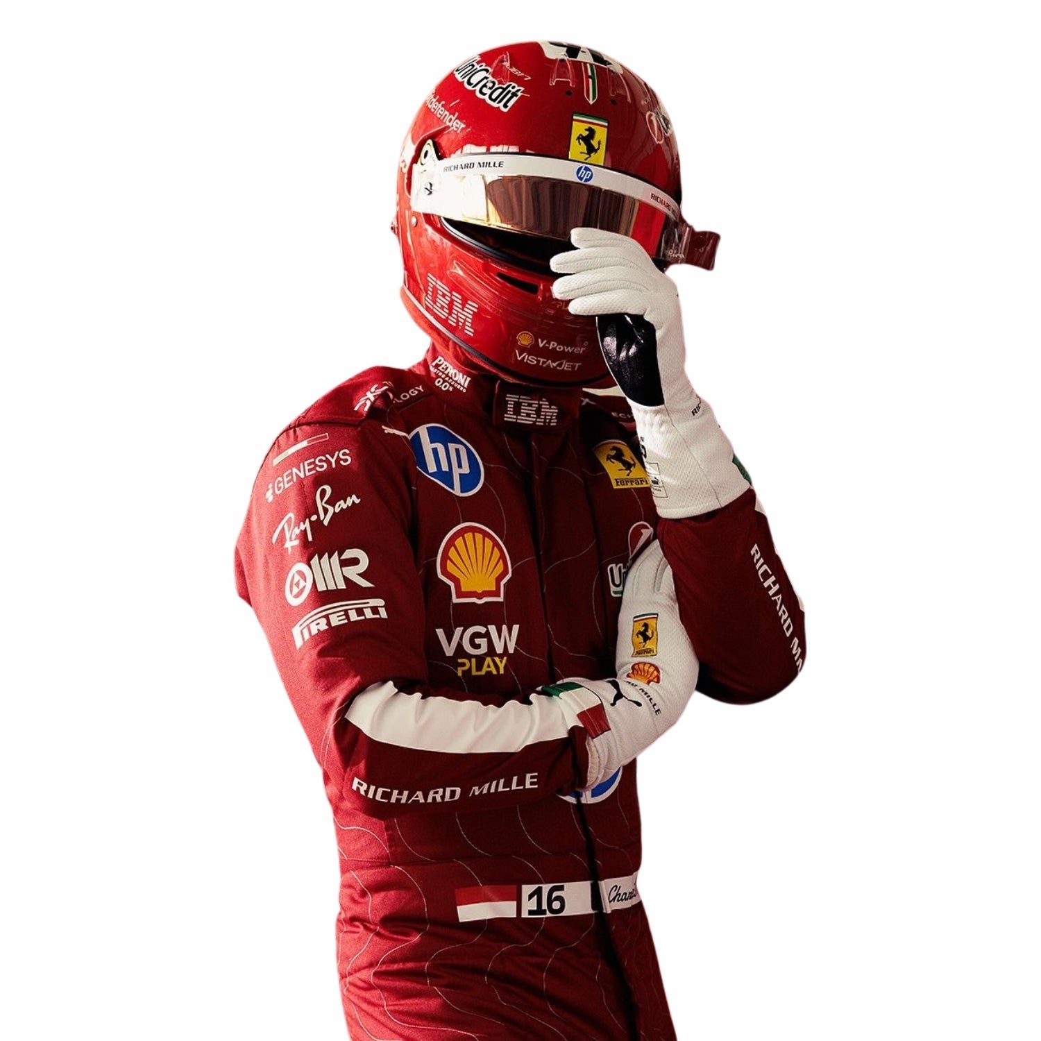 Charles Leclerc 2025 Monza GP F1 Racing Suit
