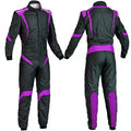 Custom Black & Purple Go Kart Racing Outfit