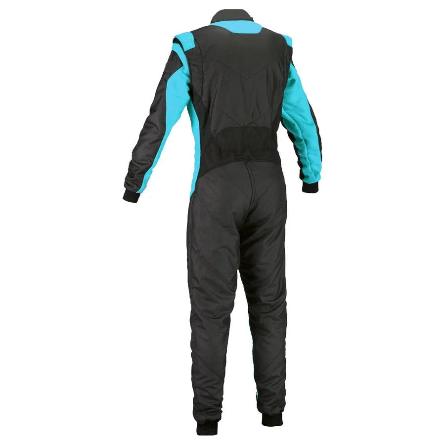 Custom Go Kart Racing Suit Black & Blue
