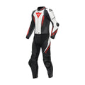 Laguna Seca 6 Leather Motorbike Suit White Black