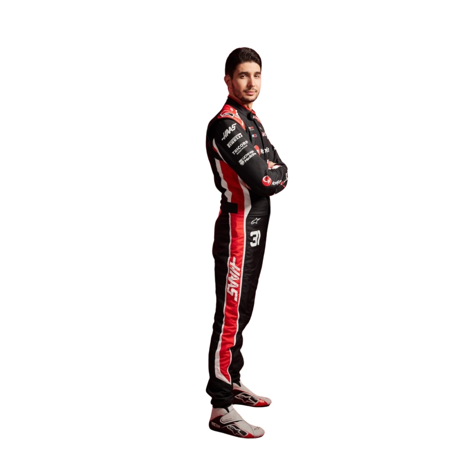 Esteban Ocon 2025 F1 Racing Suit Team Hass