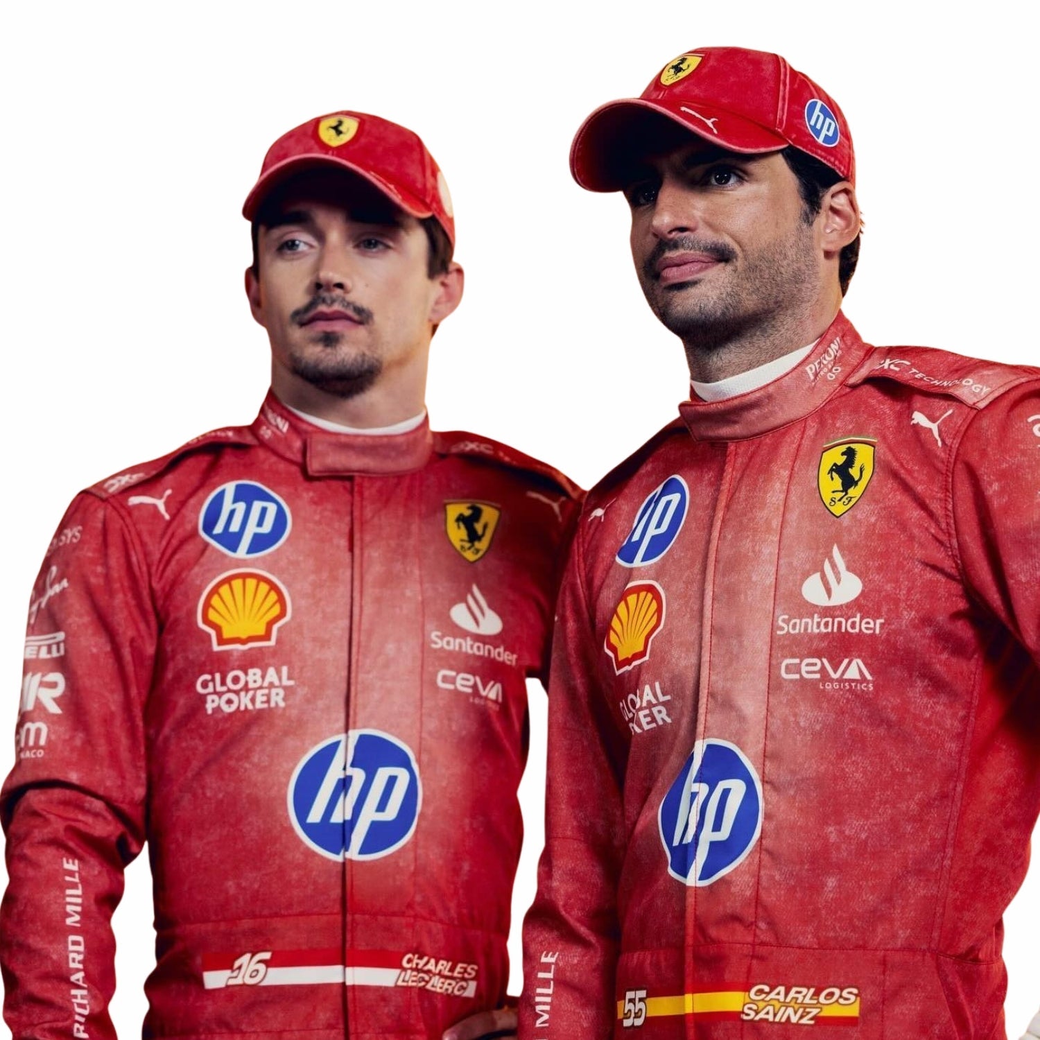 2024 F1 Racing Costume Worn by Charles Leclerc & Carlos Sainz Jr. - Las Vegas GP