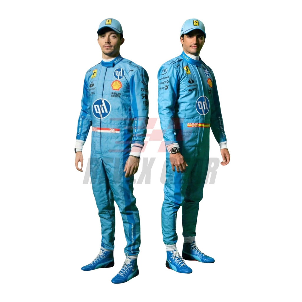 2024 F1 Racing Costume Worn by Charles Leclerc & Carlos Sainz Jr. – Miami Grand Prix