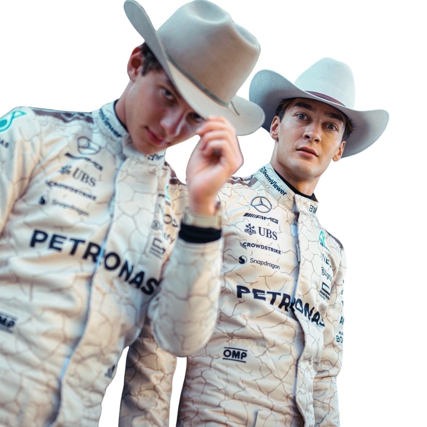 2025 F1 Racing Costume Worn by George Russell & Andrea Kimi Antonelli - USA Austin GP