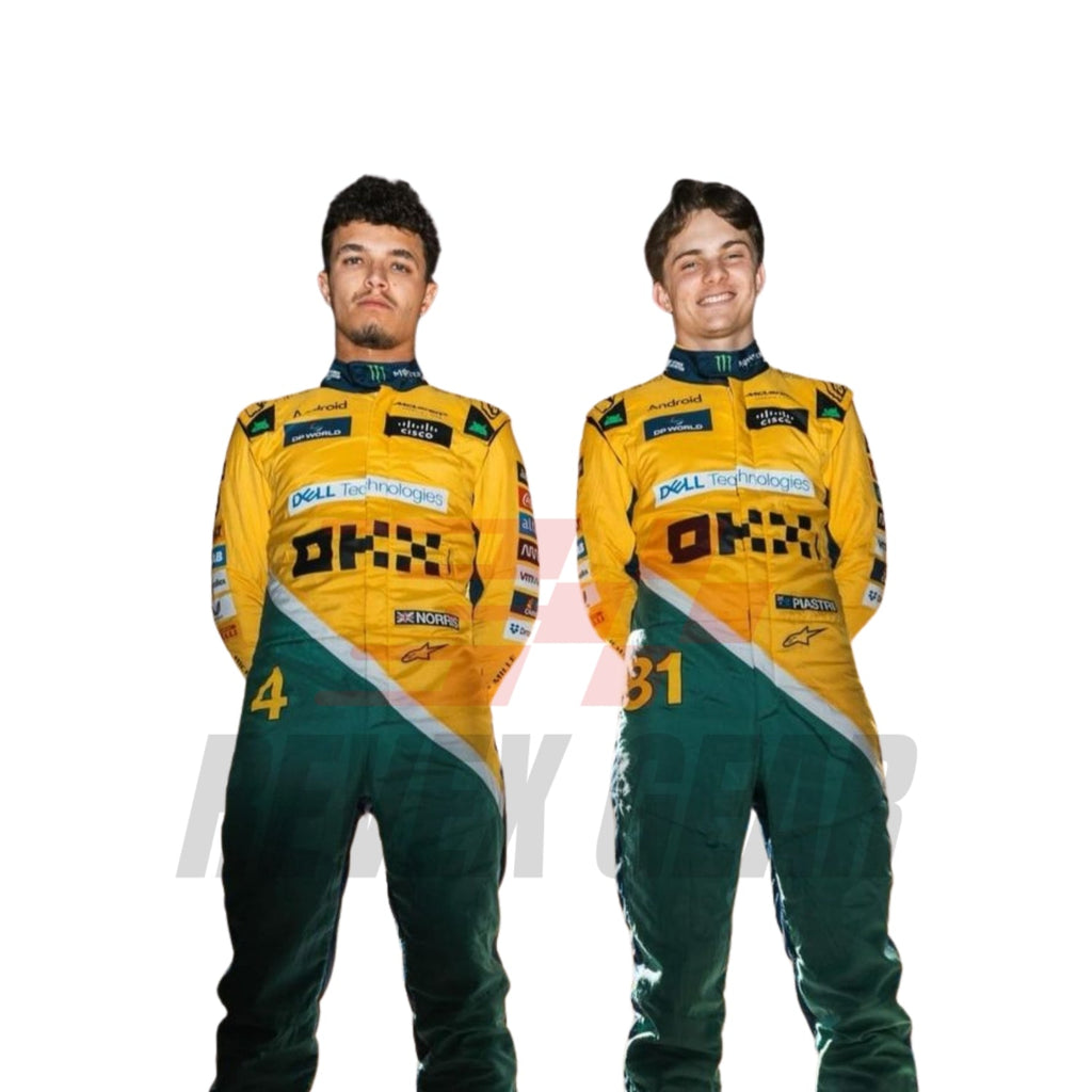 2024 F1 Racing Costume Worn by Lando Norris & Oscar Piastri – Monaco GP