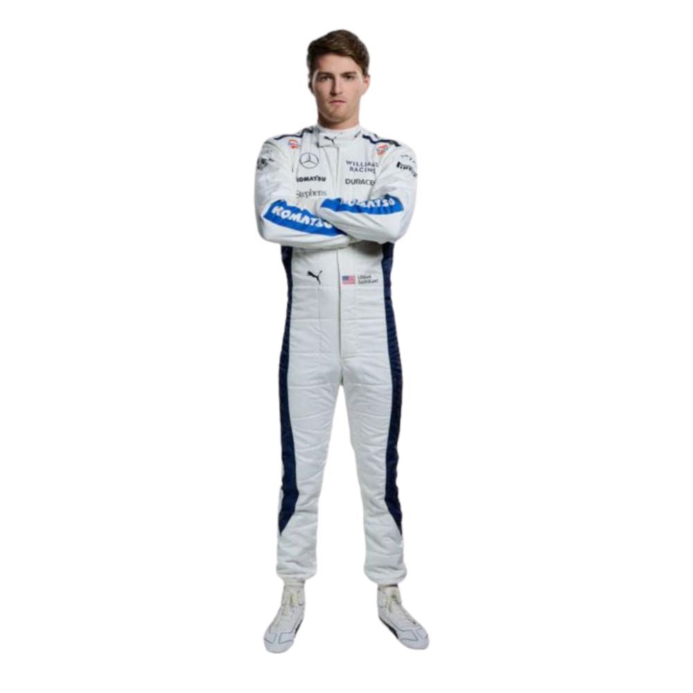 2024 F1 Racing Costume Worn by Alexander Albon & Logan Sargeant – 2024 Gulf Edition