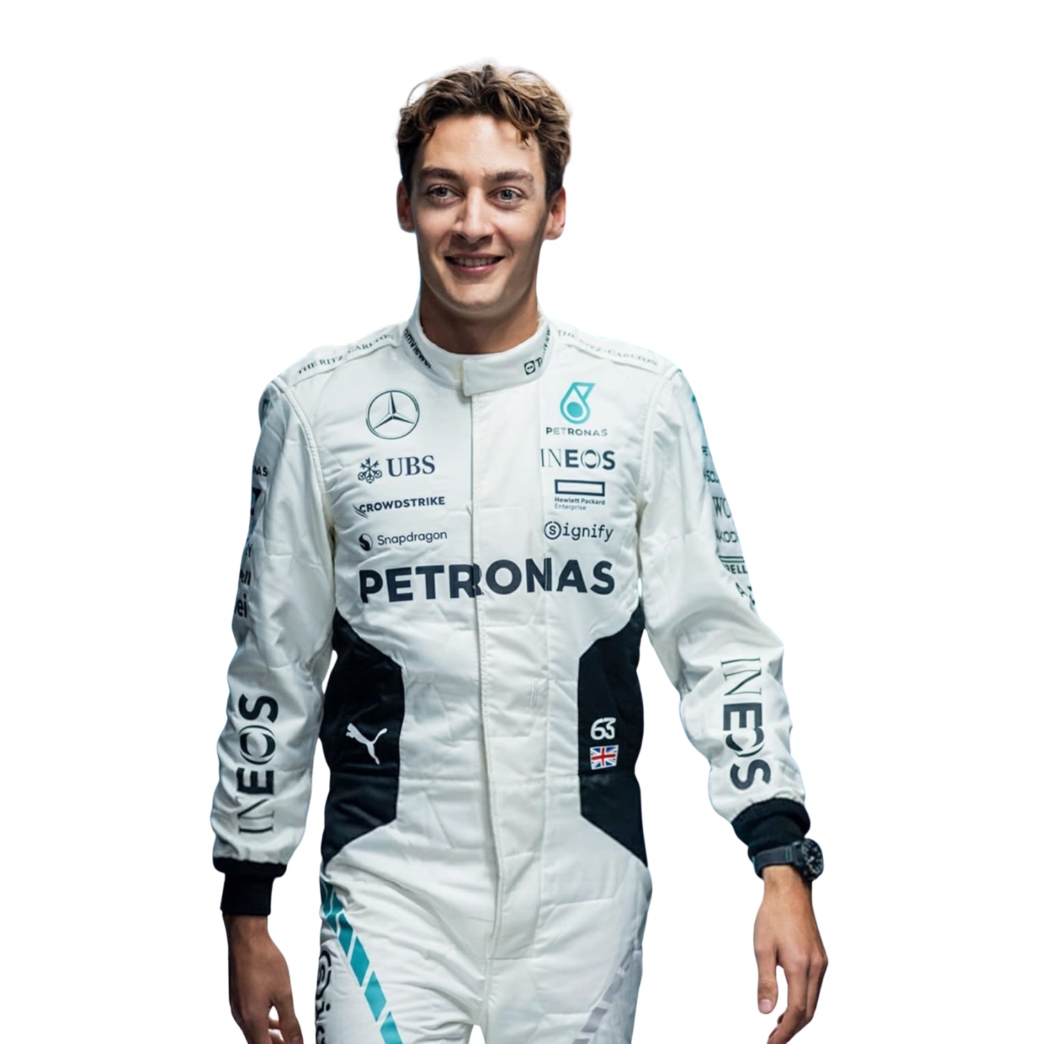 F1 Racing Costume Worn by Lewis Hamilton & George Russell– 2024 Qatar GP