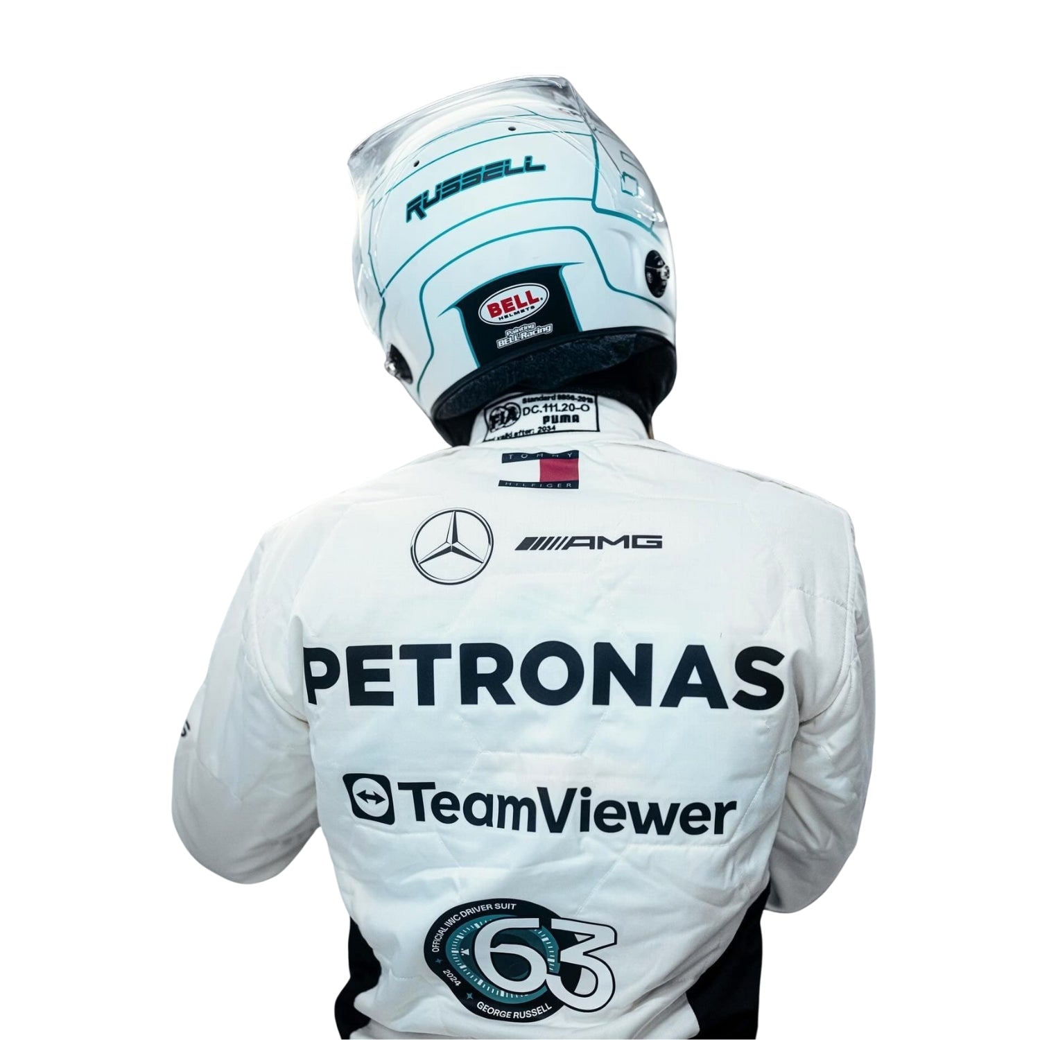 F1 Racing Costume Worn by Lewis Hamilton & George Russell– 2024 Qatar GP